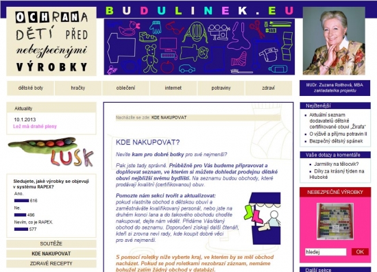 Budulínek - bezpečné výrobky pro děti