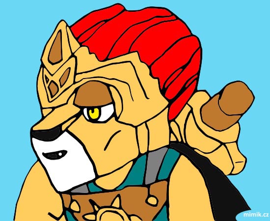 LEGO CHIMA - LEV LAVAL vzor pro on-line omalovánku 