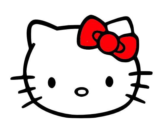 Hello  Kitty - obličej
